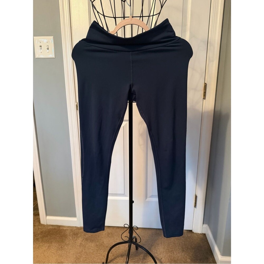 Gymshark Women's Black and Navy Leggings